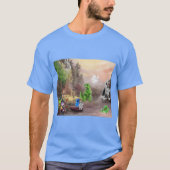 Camping with the Ten Liittle Monsters T-shirt (Voorkant)