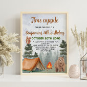 Camping Woodland Time Capsule Poster