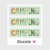 Camping Word Sticker Set (Vel)
