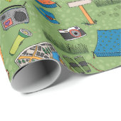 Camping Wrapping Paper Cadeaupapier (Rol Hoek)