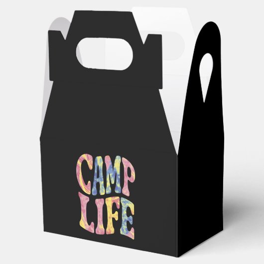 Camping Zomer Meisjes Camp Life Stropdas-Die Retro Bedankdoosjes (Geopend)