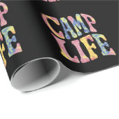 Camping Zomer Meisjes Camp Life Stropdas-Die Retro Cadeaupapier (Rol Hoek)