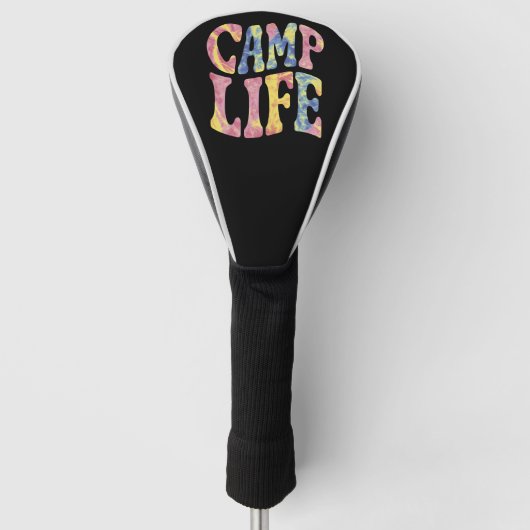 Camping Zomer Meisjes Camp Life Stropdas-Die Retro Golfheadcover (Voorkant)