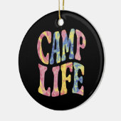 Camping Zomer Meisjes Camp Life Stropdas-Die Retro Keramisch Ornament (Links)