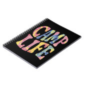 Camping Zomer Meisjes Camp Life Stropdas-Die Retro Notitieboek (Linkerzijde)