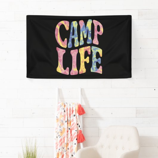 Camping Zomer Meisjes Camp Life Stropdas-Die Retro Spandoek (Insitu)