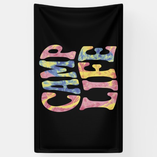 Camping Zomer Meisjes Camp Life Stropdas-Die Retro Spandoek (Verticaal)