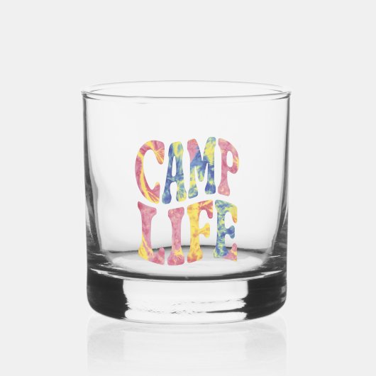 Camping Zomer Meisjes Camp Life Stropdas-Die Retro Whisky Glas (Voorkant)