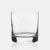 Camping Zomer Meisjes Camp Life Stropdas-Die Retro Whisky Glas (Achterkant)