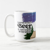 Camping zonder bier koffiemok (Links)