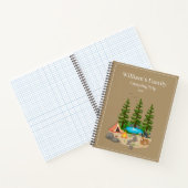 Campingdagboek met campingillustratie notitieboek (Binnen)