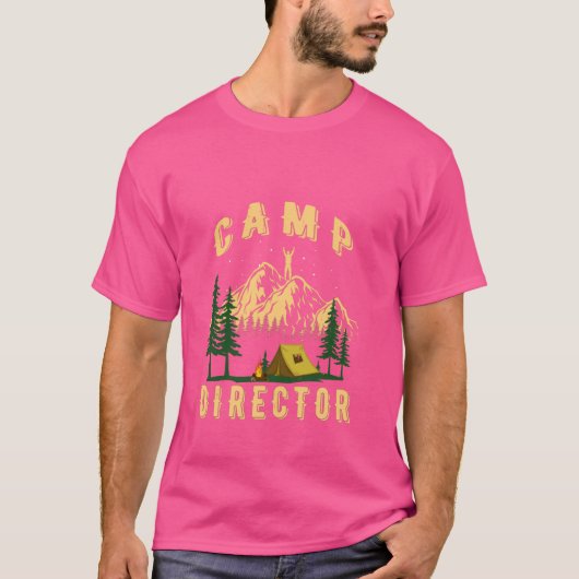 Campingdirecteur Camping Personeelsadviseurs Zomer T-shirt (Voorkant)