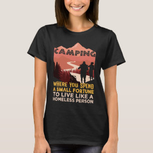 Campingelen Citaat voor Hiker en Backpacker Camper T-shirt