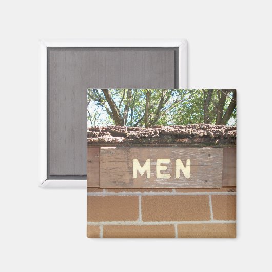 Campingherinneringen Mannen Toilet Bord Magneet (Voorkant / Achterkant)