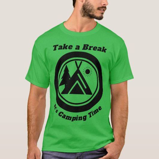 Campingime vrienden t-shirt (Voorkant)