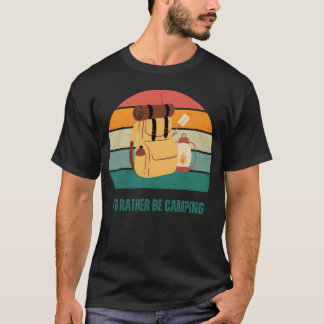Campingliefhebber Camping Leven grappig T-shirt