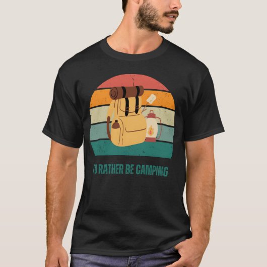Campingliefhebber Camping Leven grappig T-shirt (Voorkant)