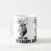 Campingliefhebber Jackalope Koffiemok (Voorkant links)