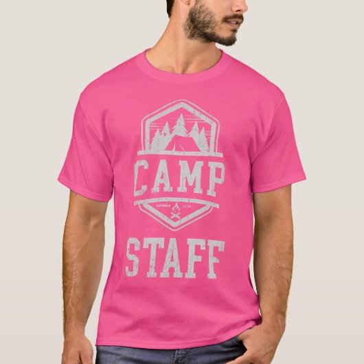 Campingpersoneel Campground Crew Summer Camping Co T-shirt (Voorkant)