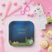 Campingplein Borden Papieren Bordje (Feest)