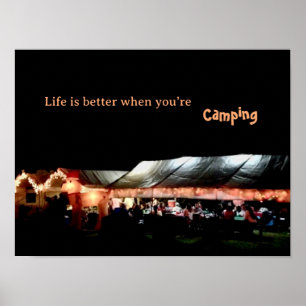 Campingposter Poster