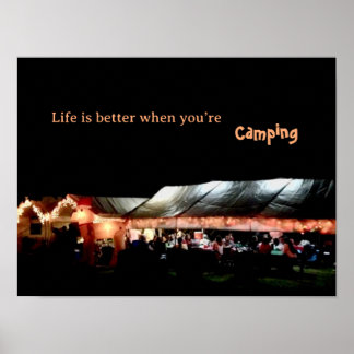 Campingposter Poster