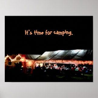 Campingposter Poster