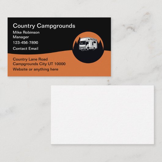 Campings Vakantiepark Visitekaartjes (Voorkant / Achterkant)
