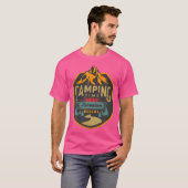 Campingtijd Het avontuur begint Camper T-shirt (Voorkant volledig)