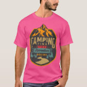 Campingtijd Het avontuur begint Camper T-shirt (Voorkant)