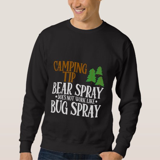 Campingtip berenspray werkt niet als insectenspray trui (Voorkant)