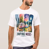 Campingtocht door de dag en nacht t-shirt (Voorkant)