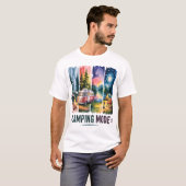 Campingtocht door de dag en nacht t-shirt (Voorkant volledig)