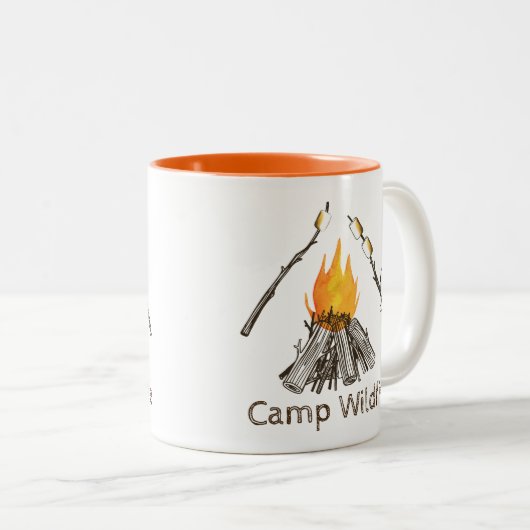 Campire met de Mok van de Douane van de Marshmallo (Voorkant rechts)