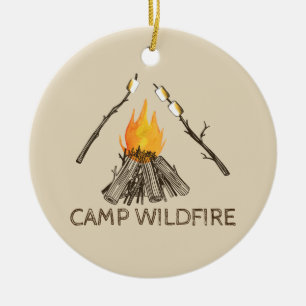 Campire met het Roosteren van het Ornament van de