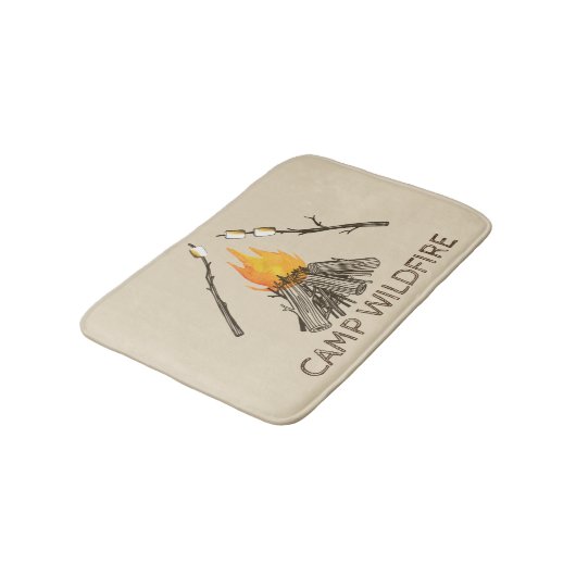 Campire met Marshmallows Bath Mat (Gekanteld)