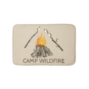 Campire met Marshmallows Bath Mat