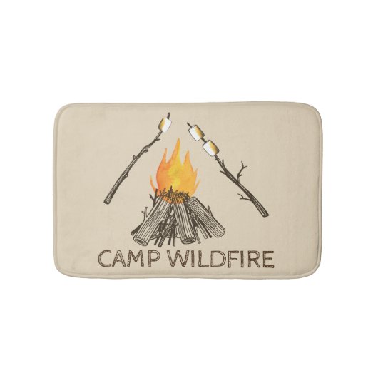 Campire met Marshmallows Bath Mat (Voorkant)