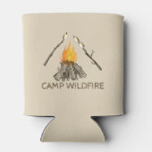 Campire met Toasting Marshmallows Koelbox Blikjeskoeler (Achterkant)