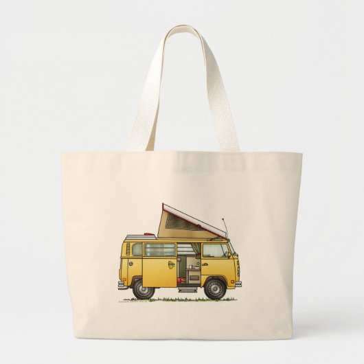 Campmobile Camper Van Bag Grote Tote Bag (Voorkant)