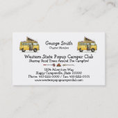 Campmobile Camper Van Visitekaartje (Voorkant)