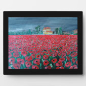 Campo de Amapolas Schilderij door Alfred Fox Fotoplaat (Voorkant)