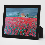 Campo de Amapolas Schilderij door Alfred Fox Fotoplaat (Zijkant)