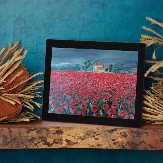 Campo de Amapolas Schilderij door Alfred Fox Fotoplaat (Zijkant)