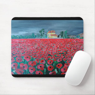 Campo de Amapolas Schilderij door Alfred Fox Muismat