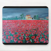 Campo de Amapolas Schilderij door Alfred Fox Muismat (Voorkant)