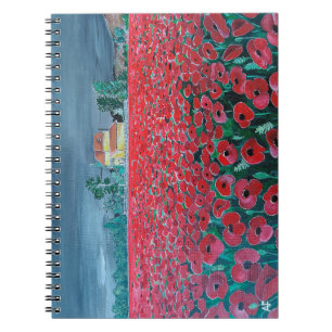 Campo de Amapolas Schilderij door Alfred Fox Notitieboek