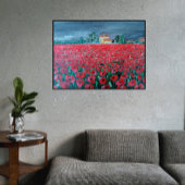 Campo de Amapolas schilderij van Alfred Fox Canvas Afdruk