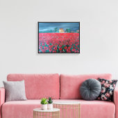 Campo de Amapolas schilderij van Alfred Fox Canvas Afdruk (Insitu (Woonkamer))