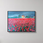 Campo de Amapolas schilderij van Alfred Fox Canvas Afdruk (Voorkant)